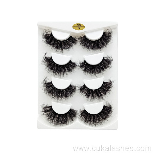 4 pairs wispy eyelashes 8d thick fluffy lashes